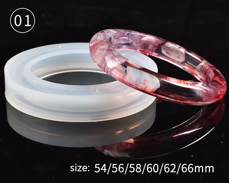 Factory Wholesale Mould for DIY UV Jewelry Bracelet Silicone Epoxy Resin Molds