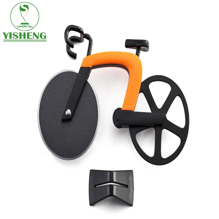 Bicycle Pizza Cutter Cortador De Pizza Stainless Steel Pizza Wheel Cutter