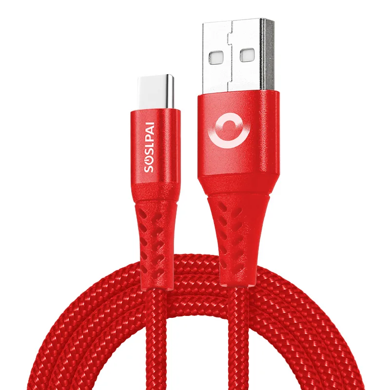 
hot selling usb c cable aluminum alloy+nylon weave for samsung phone usb cable 