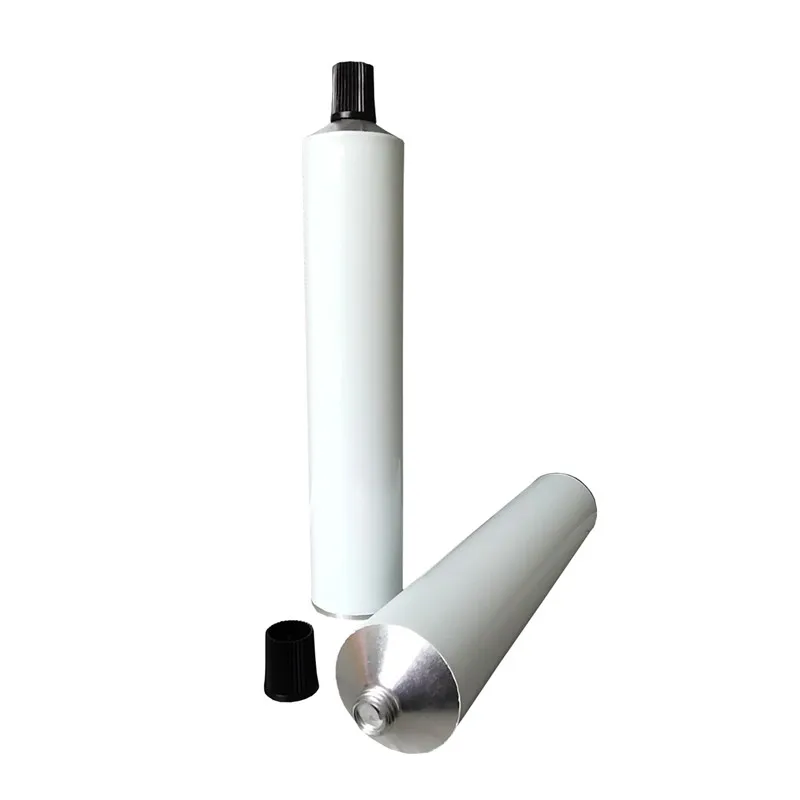 Небольшое количество крем для ног складные алюминиевые трубы зубная паста 120 мл трубки в наличии ЧЕРНЫЙ конический кепки