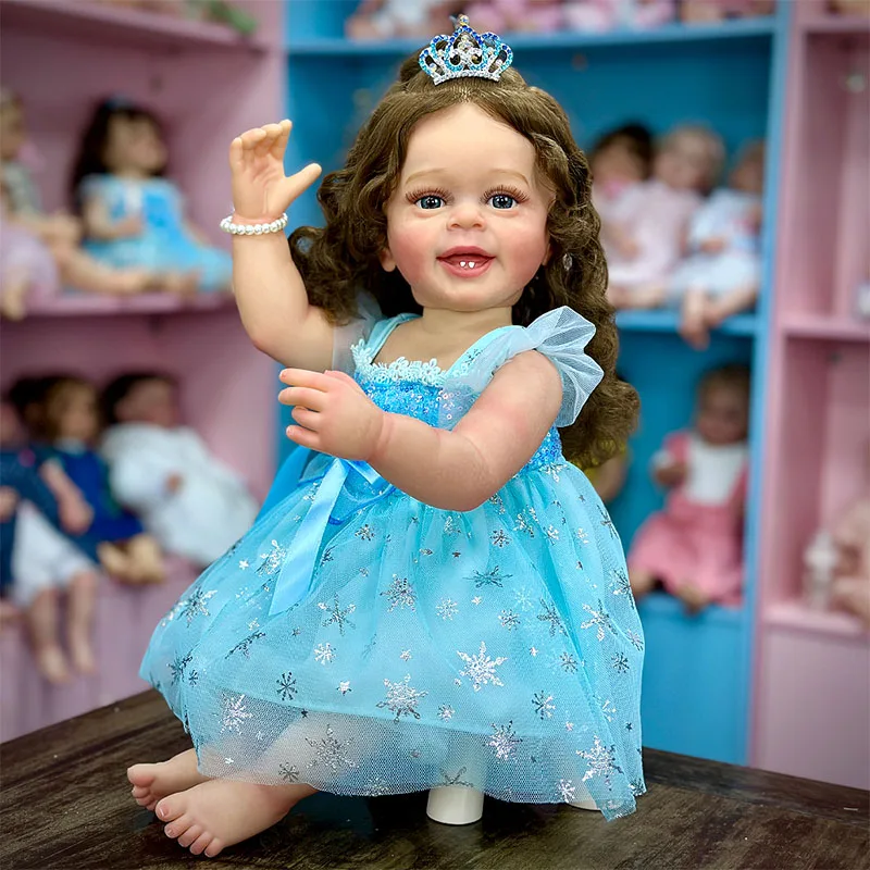 High Quality Realistic Reborn Baby Vinyl Doll Soft Toy Model Fashion Doll for Birthday Gift