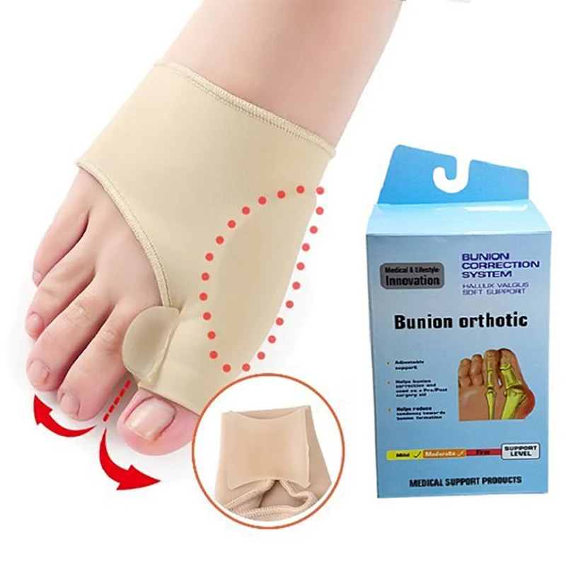 Free Sample bunion corrector Hallux Valgus Corrector Toe Separator Foot Care Silicone Protector Gel Toe Stretcher