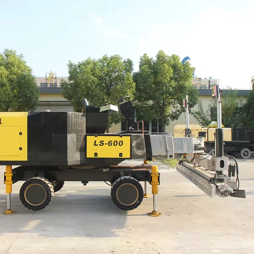 Jiezhou DYNAMIC LS-600 high efficiency concrete laser screed telescopic boom leveling machine