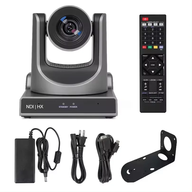 Runpu V60XL-N Premium PTZ Optics HD1080P NDI HX POE NDI HX POE 20X AI Track Conference Camera for TV Radio Studio Broadcast
