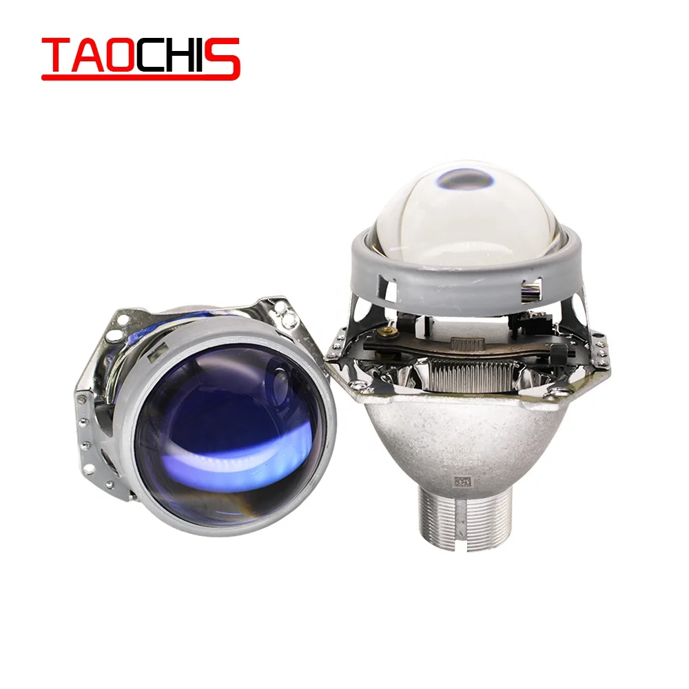 Автомобильная фара TAOCHIS, 3,0 дюйма, Биксеноновая фара Hella 5 3R H4, неразрушающая установка, прожекторная линза для модификации D2S D2R