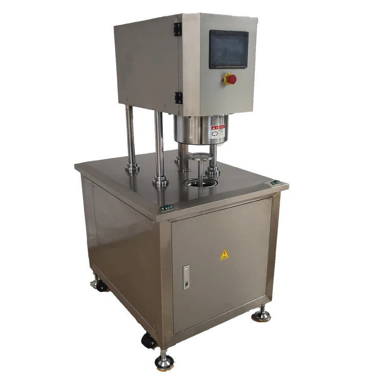 Semi automatic nitrogen filling sealing machine automatic control sealing machine easy to pull can vacuum machine
