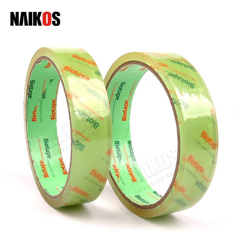 Hot Sale Eco Tape Biodegradable Cellophane Clear High Temperature No plastic Carton Packaging Tape