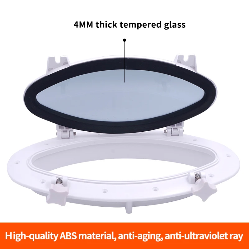 Oval Round square ABS Frame Anti-aging and Anti-corrosion Marine Porthole