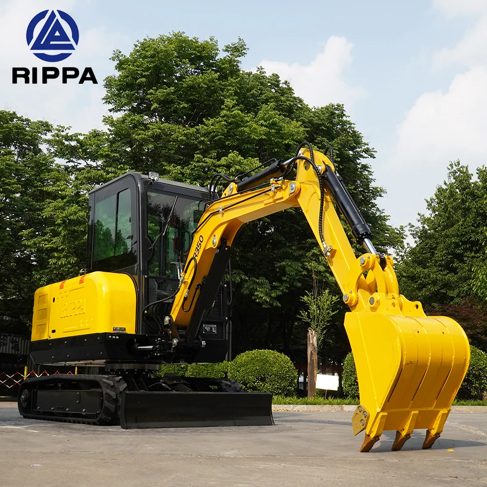 Rippa Kubota Engine Small Digger Mini Bagger 1Ton 2Ton Excavator 3 Ton Crawler Mini Excavator With Epa Ce Euro 5