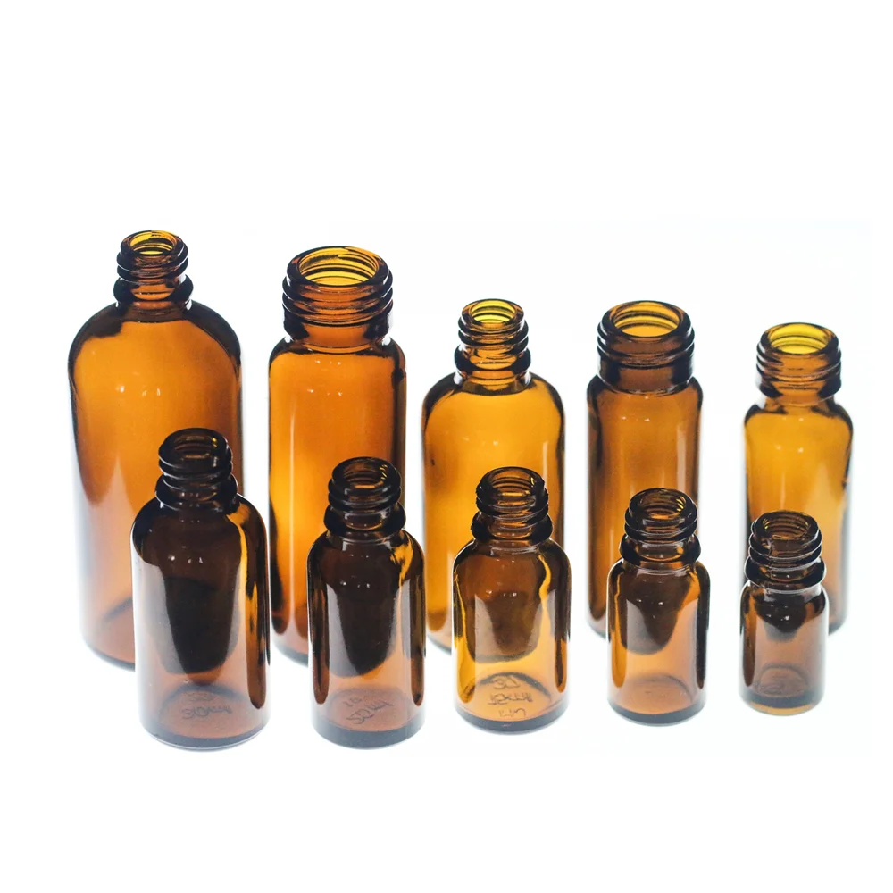 Medical Use 30ML 50ML 60ML 100ML Oral Liquid Amber Glass Syrup Bottle With Aluminum Cap