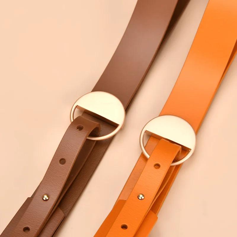 Factory Wholesale with Coats and Dresses Outside the Decorative Leather Belt Making Machine Belts for Women Female