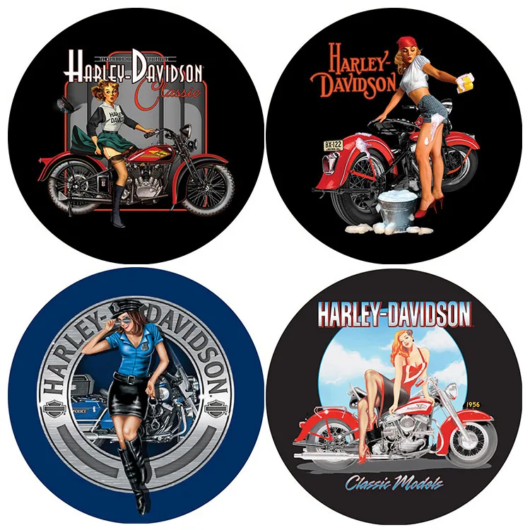 Прямая поставка, винтажный Настенный декор для гаража, кафе, бара, клуба, круглый металлический знак, Оловянная табличка, ретро, HD, мотоциклетные жестяные знаки на заказ