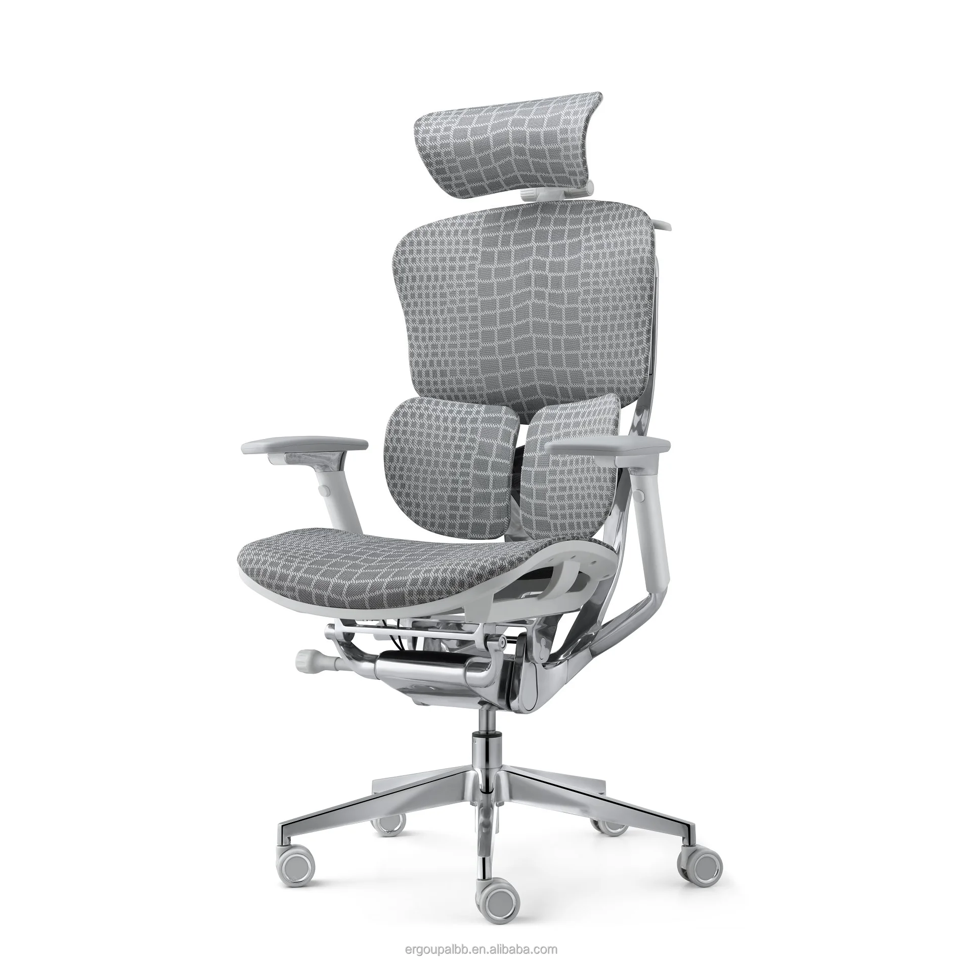 New Design High End Luxury Modern Office Ergonomic Chair Aluminum Bracket Dynamic Lumbar Support