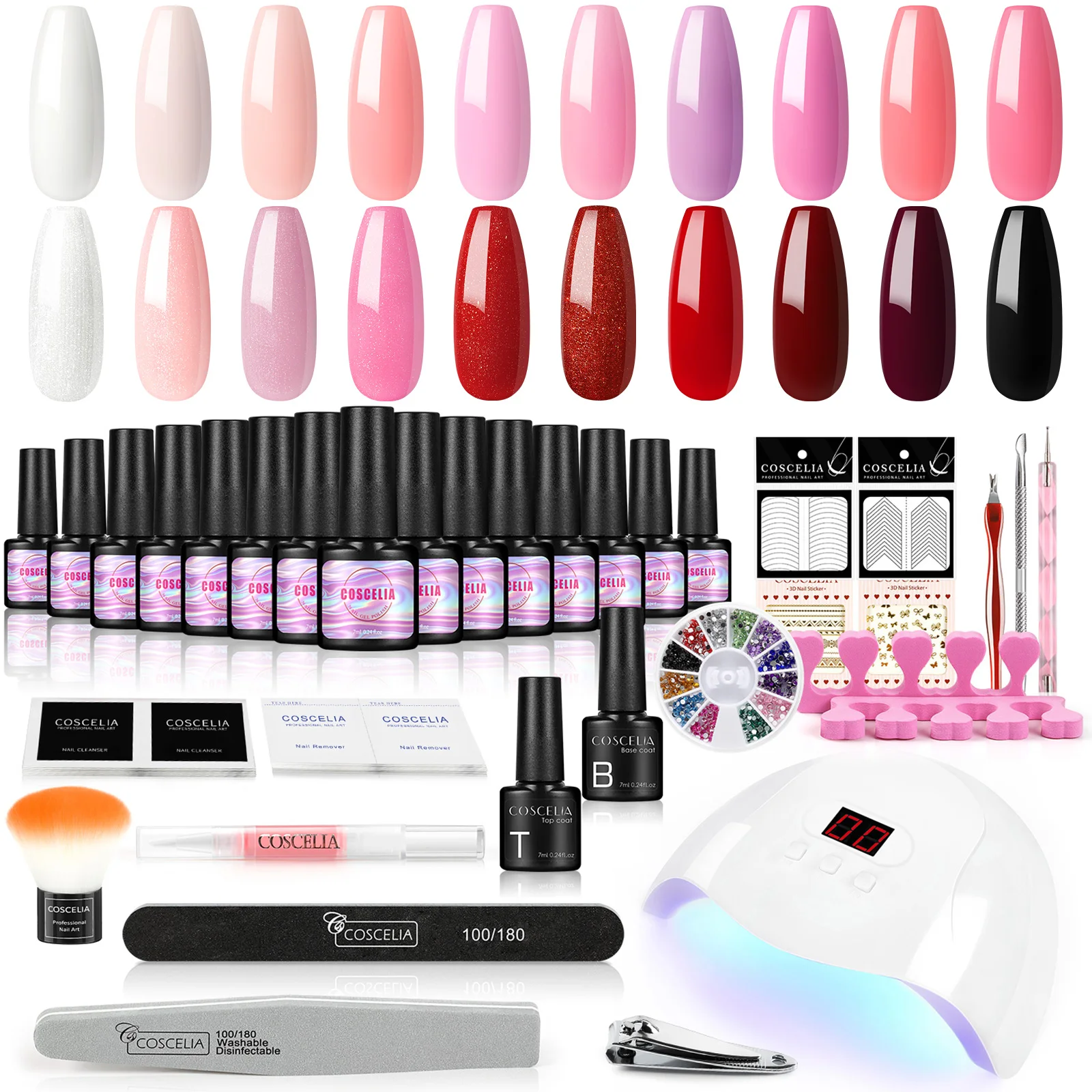 OEM ODM 2022 Hot Sale Nail Polish Kit 10 pcs Gel Polish Color UV Gel Set Manicure Salon Supplies OEM Logo Private Label sample