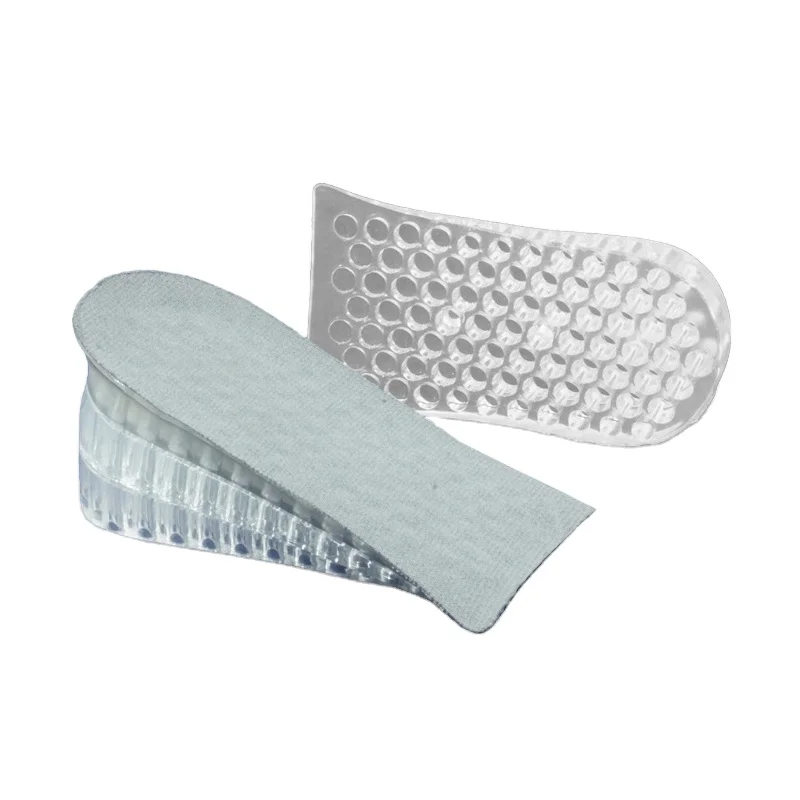 Men Woman Gel Insert Insoles Comfortable Height Increase Insole Heel