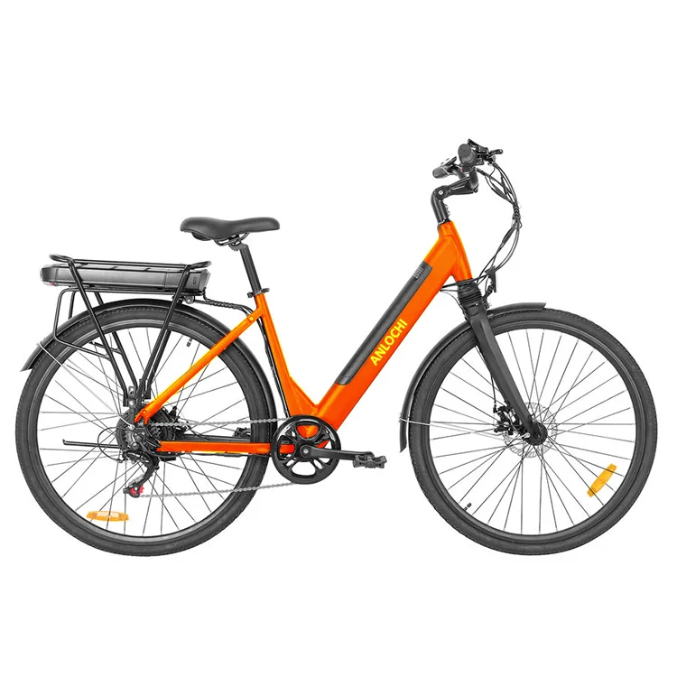ANLOCHI new design double battery 700C 250W dropshipping modern style vintage women electric bike