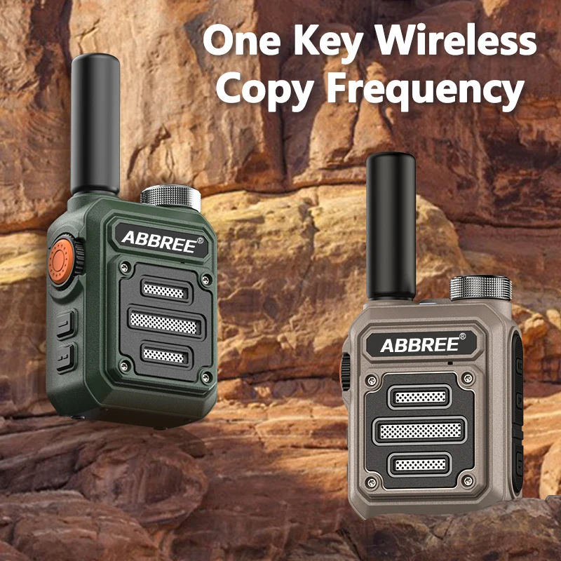 ABBREE AR-63 портативный мини иди и болтай Walkie talkie беспроводное Копировать частоты Ham Радио для охоты Profesional записывающие устройство десткий коммуникатор в случаи опасности Type-C