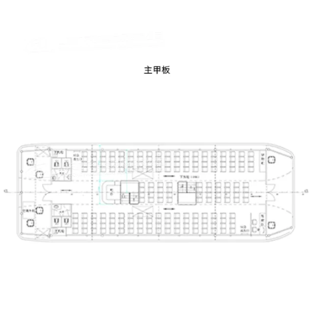 
300 passenger double deck boat 