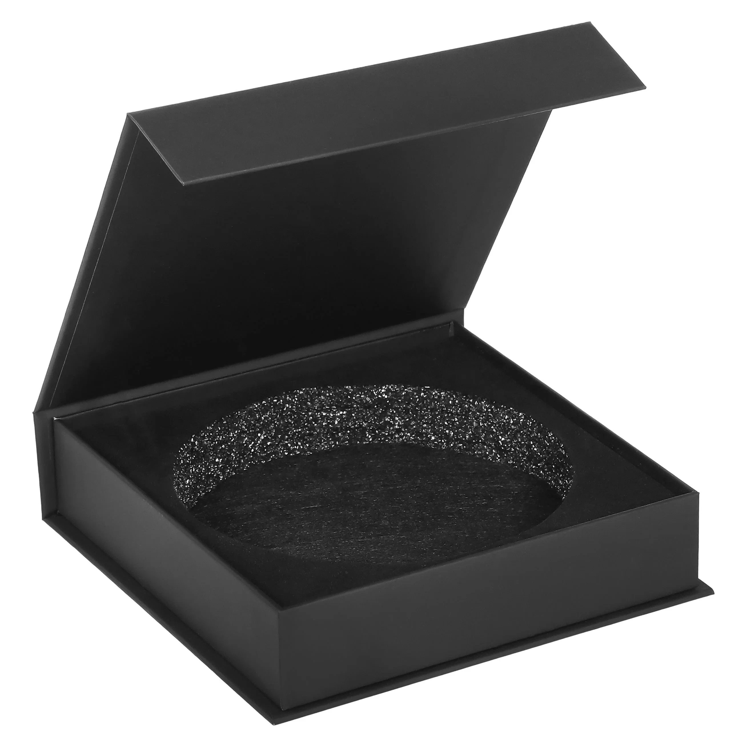 Wholesale Custom Printed Handmade Luxury Rigid Paper Cardboard Black Simple Empty Magnetic Closure Gift Box