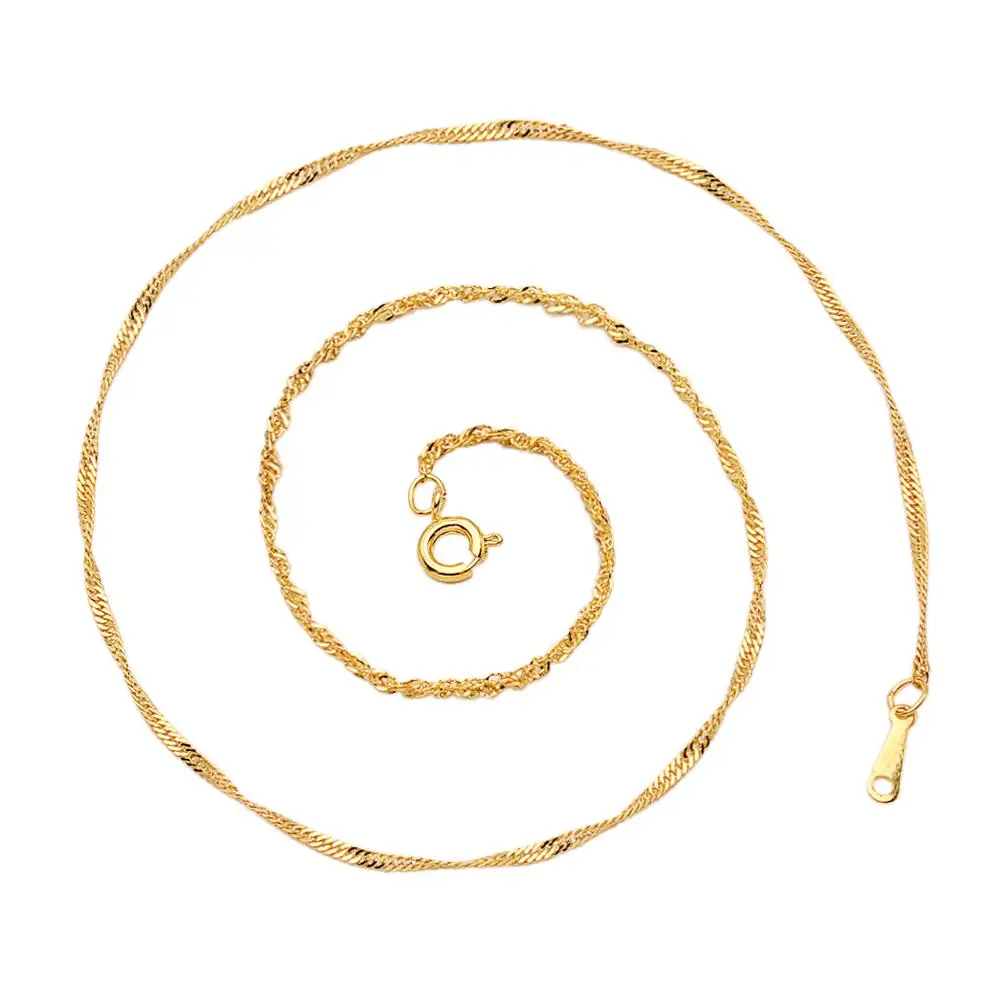 12 шт./пакет оптовая продажа 0,2 см ширина 40 см длина металлический цинковый сплав серебро золото