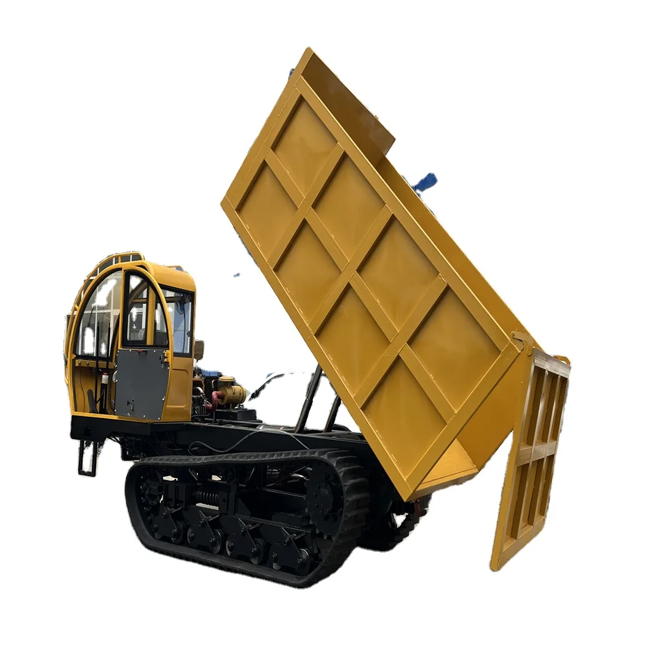 CE Hot product 2024 Rubber Track Tractor Hydraulic Mini Dumper Truck tractor mini crawler dumper 8000KG for hottest sale