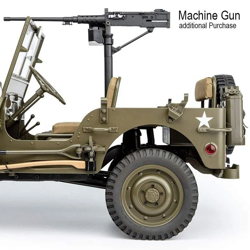 Детализированный предварительно раскрашенный FMS ROCHOBBY 1941 MB Scaler Willys JEEPS 2 4 ГГц 1/6-й масштаб светодиодный 4X4 RC военный грузовик 4WD Hobbyist подарок игрушка