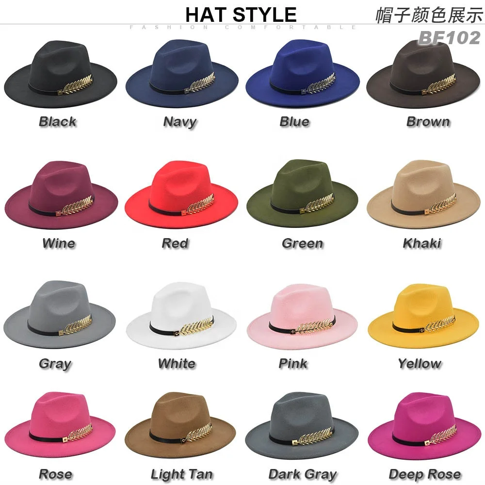 Высококачественные модные классические шерстяные фетровые шляпы для мужчин