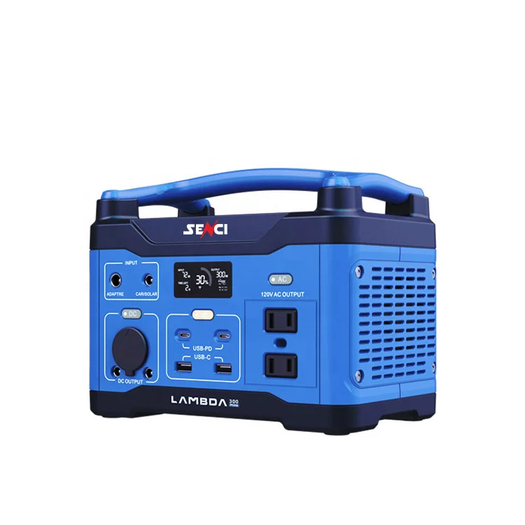 senci Portable Power Station 300W 296Wh 3hrs 100% Recharge 110V 220v 230v AC Pure Sine Wave DC output Solar power Generator