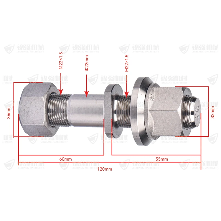 Universal Fastener Screw M22x1.5x22/M22x1.5x22x120 Wheel Hub Bolt For MB