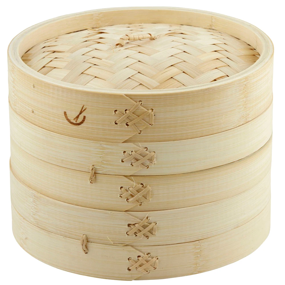 Wholesale Chinese Kitchen Cooking Mini Dumpling Dim Sum Food Steamer Basket Sets Bamboo Steamer With Liner