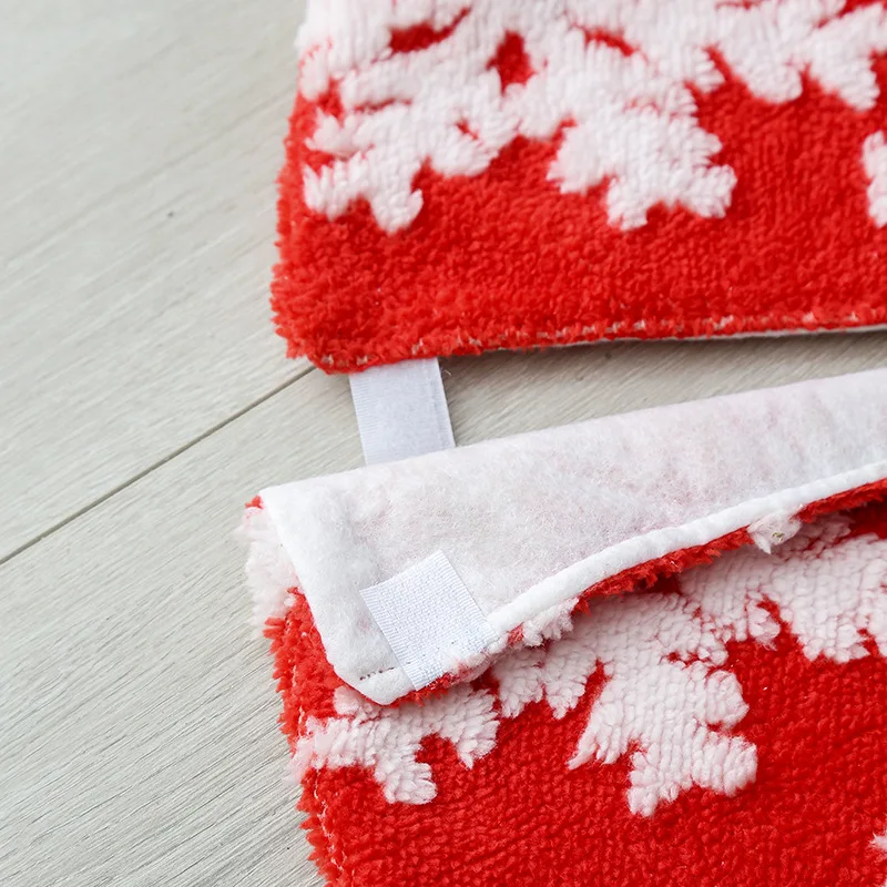 2407 ganglian Christmas jacquard snow tree skirt Plush apron Holiday party decorations
