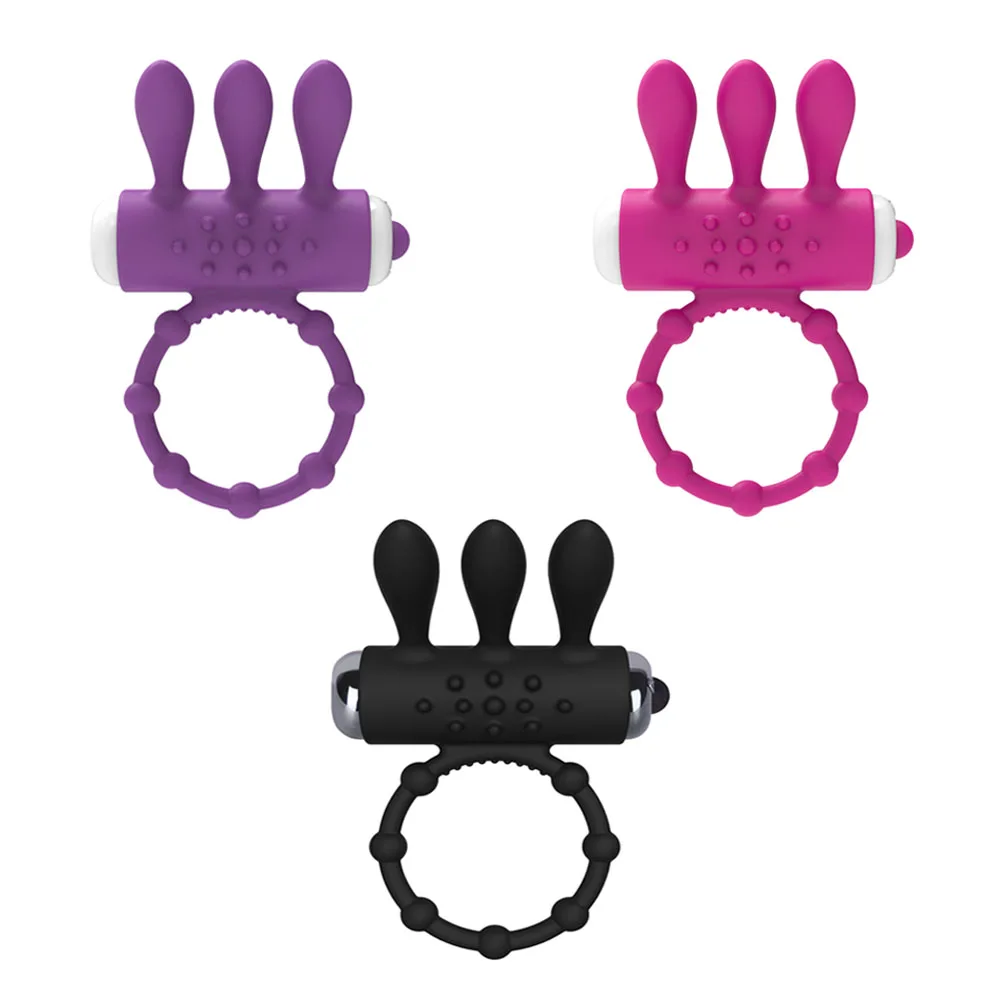 Levett mini bullet powerful massager cock ring reduce the sensitivity of penis extend the sex time silicone vibrator