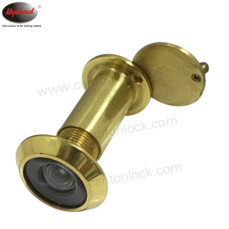 HYLAND DV04 200 degree brass door viewer peephole door viewer magnifier for thin door 35-55mm