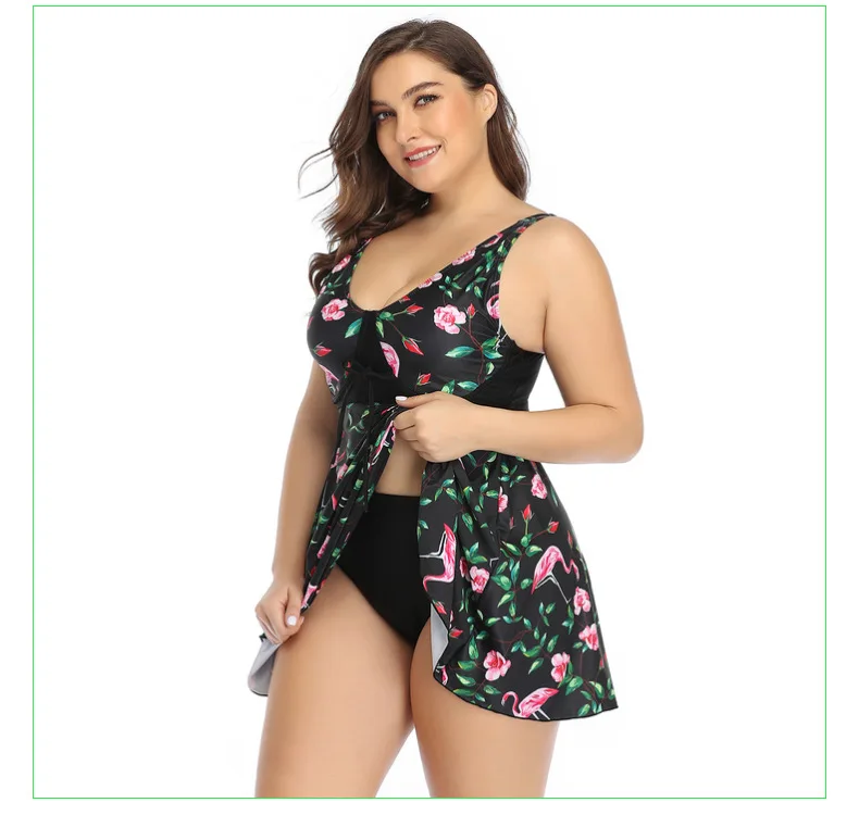 Wholesale Bathing Suits 2 Piece Large Size Tankinis Print beachwear