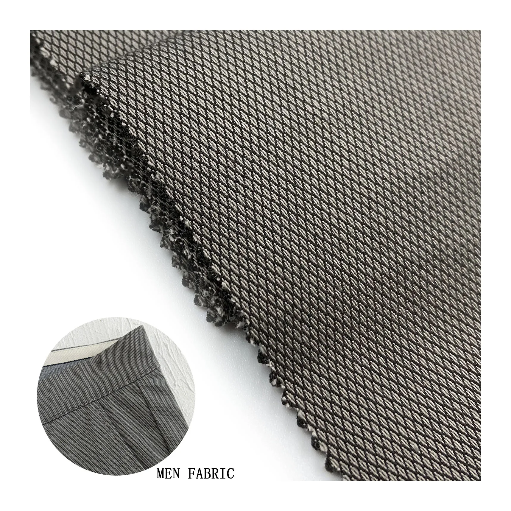 Four season 260gsm 21*200D wide width cotton spandex jacquard fabric pant fabrics for clothing