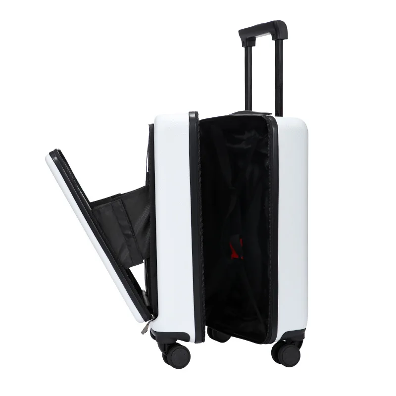 New Arrivals TSA lock universal wheels aluminum luggage luxury aluminum silent wheel wide trolley suitcase