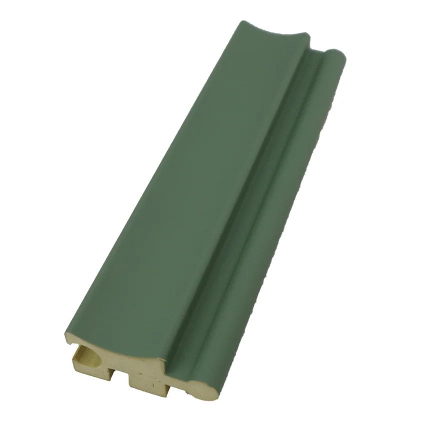 2024 New Design 3d Curved Wall Panels PVC Solid Wood Grille Wall Panel WPC Cylindrical Decorative Molding