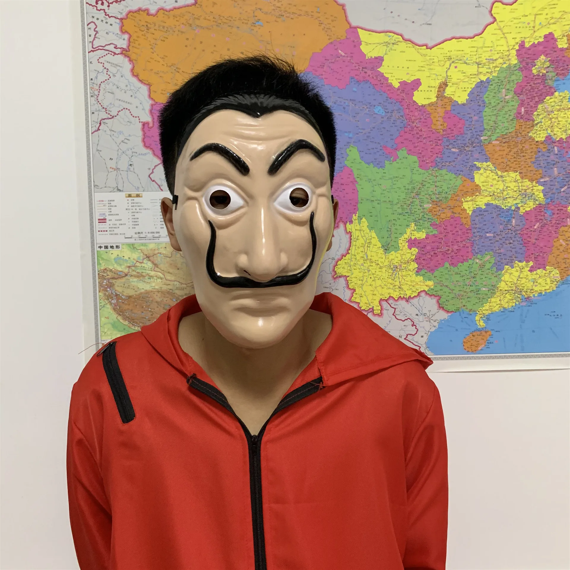 
Halloween Costume Paper House La Casa De Papel Dali Dali Carnival Red Jumpsuit 