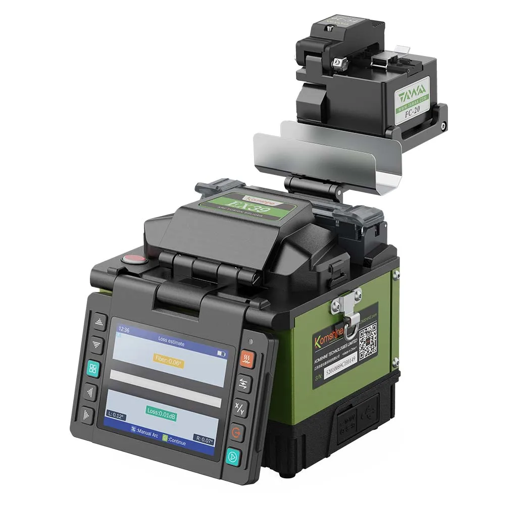 EX39 FTTx Mini Fusion Splicer Active Clad-Alignment 3.5 inch Display 8S Fast Splicing Empalmador De Fibra optica