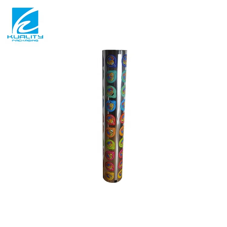 Plastic aluminum foil cover sealing film for bubble tea cup PP PET PS cup sealing film