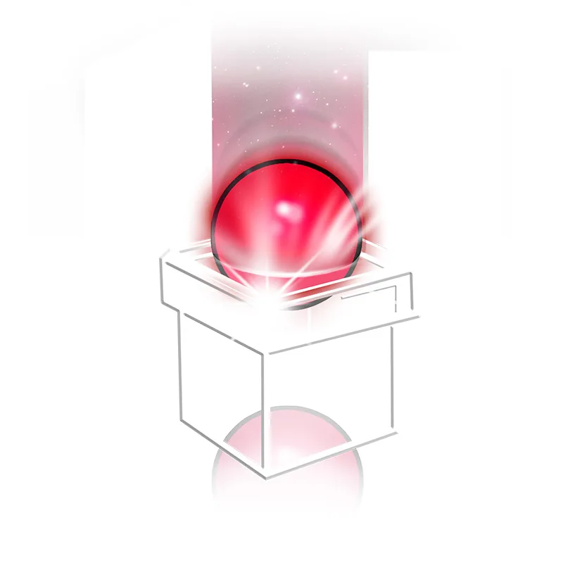 Волшебная коробка крупным планом, реквизит, мяч, появляющийся в коробке, мгновенно Волшебные трюки, шар для взлома, специальный подарок для детей