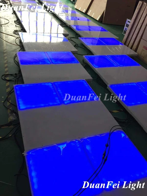 led stage light 100x100x10cm Acrylic led floor light up dance floor for wedding party ktv night club show