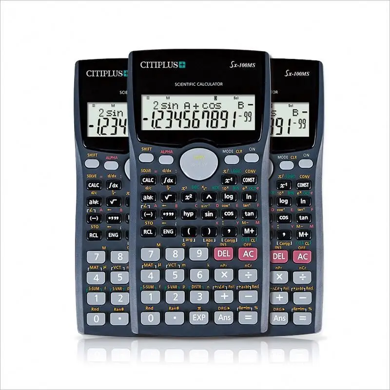 FX-100MS Scientific Calculator 10+2 Digits Dual Power Multi-Function Examination Calculator for Students Calculadora Cientifica
