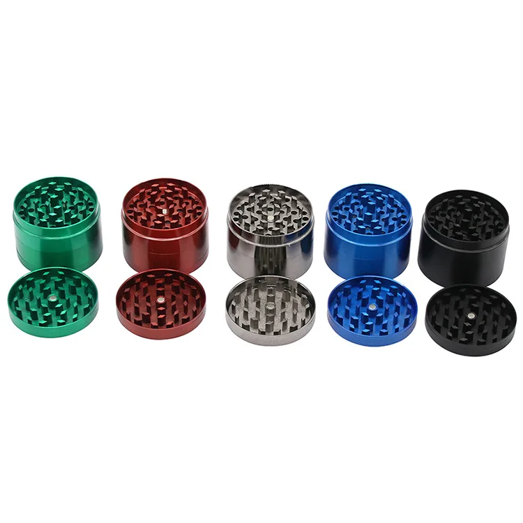 Custom 50mm-100mm 4 Layer Zinc Alloy Herb Grinder Manufacturer