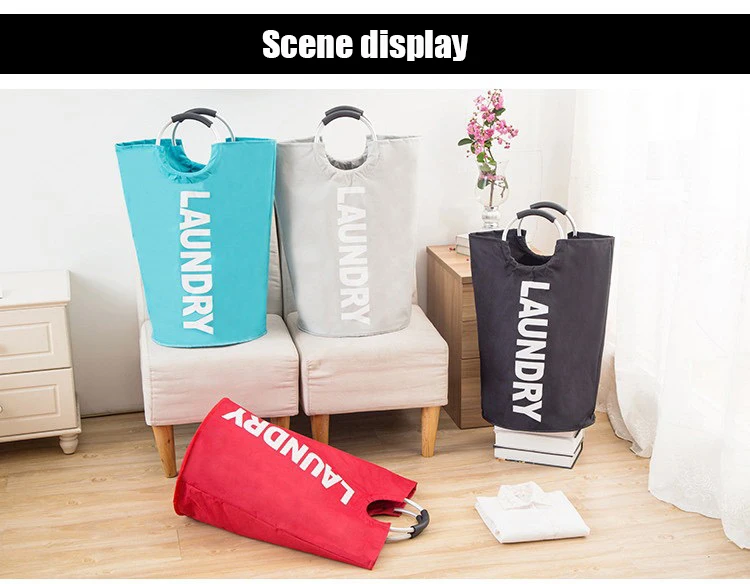 Lavinia Cheap Factory Price Home Oxford Fabric Dirty Clothes Basket Foldable Laundry Collapsible Laundry Basket