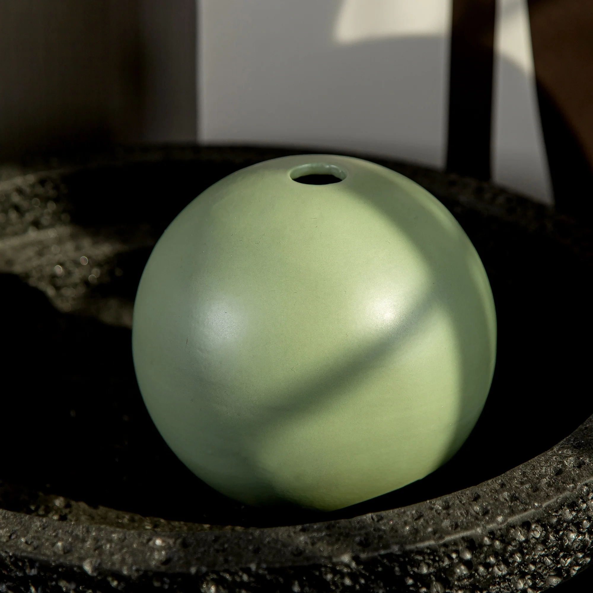 Ceramic flower vase green nordic style modern home decor