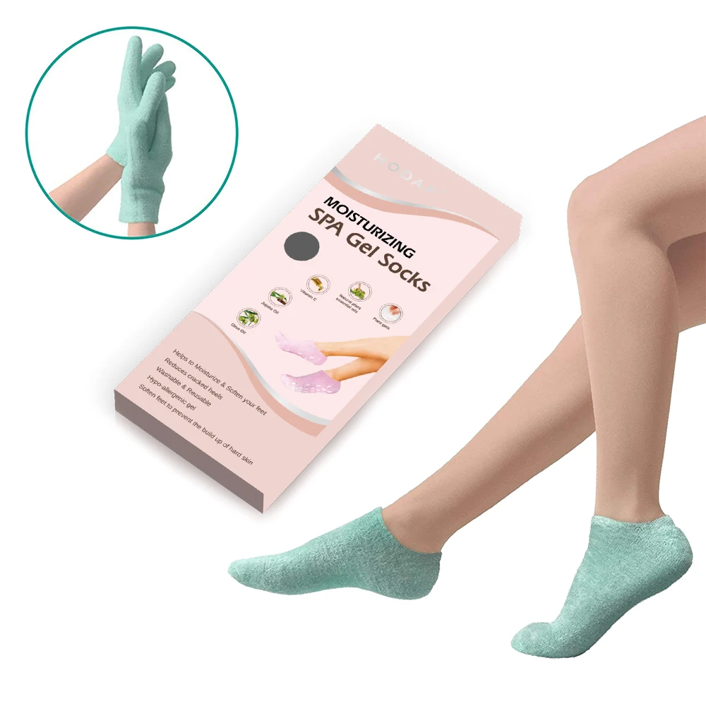 New Launched Exfoliating Moisturizing Gel Socks Beauty Spa Moisture Socks Spa Socks For Foot Care