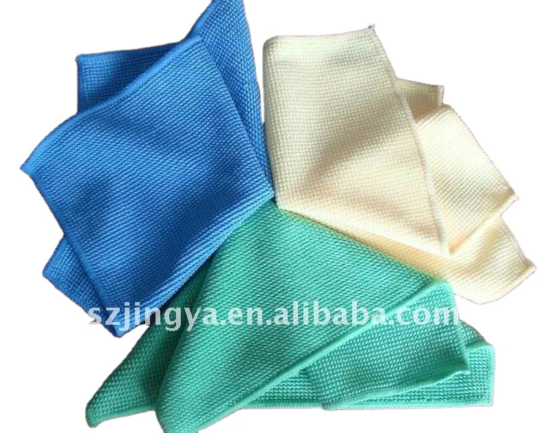 High quality soft and lint free microfiber pearl  custom printed towels