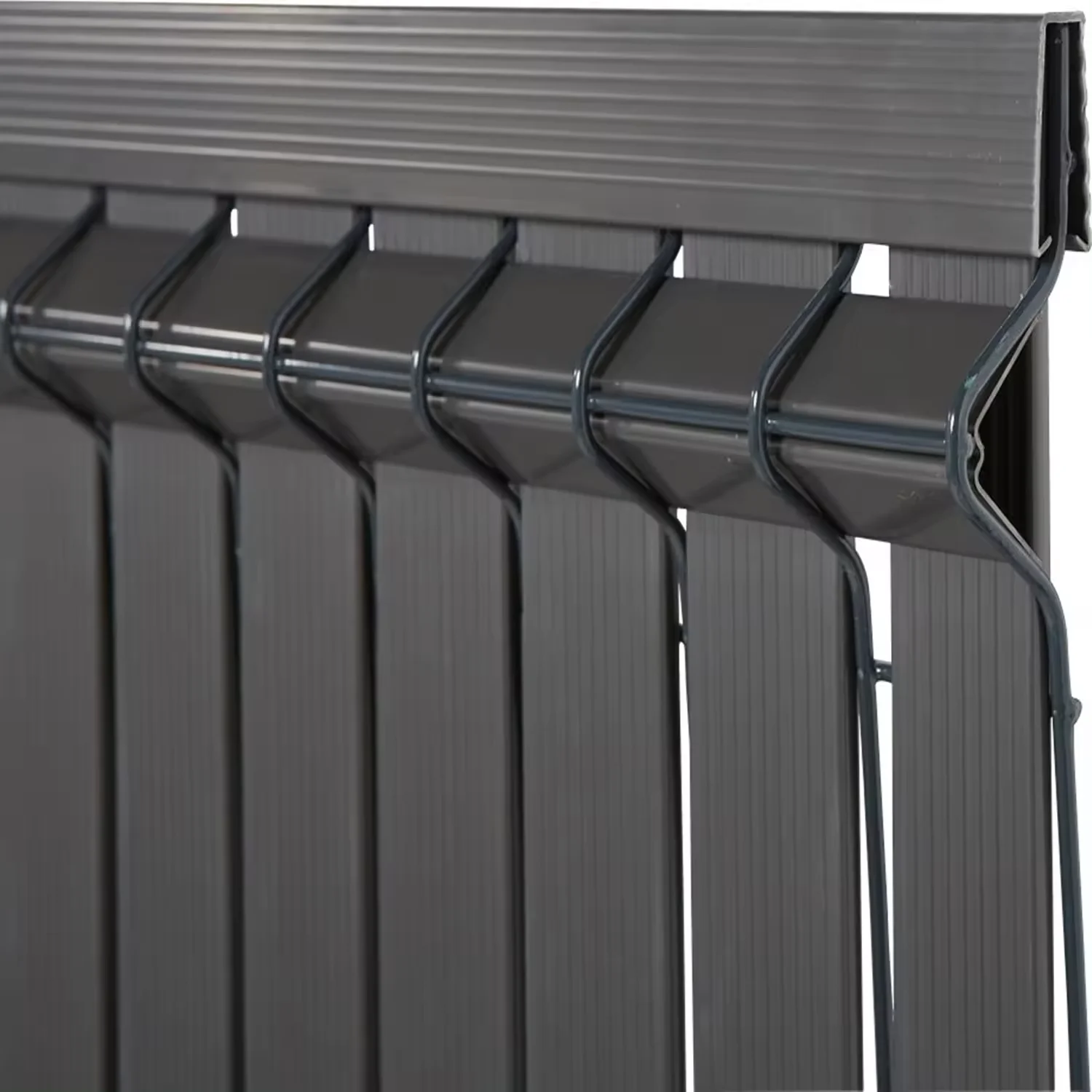 Powder Coat Galvanized 3d V Bend Weld Rigid Wire Mesh Panel Fence