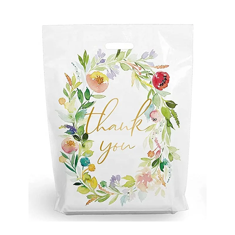 China OEM  customized logo carry bag design  heavy duty shopping bag  thank you plastic bags for boutique